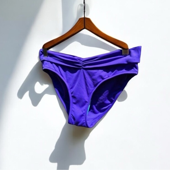 🌻NEW (with tags!) Seafolly Blue Banded Hipster Bottoms US Size 4 - (Size 8 AUS) - Picture 4 of 10